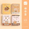 Cuaderno Espiral Lindo Cuaderno Pequeño Cubierta de Tarjeta Capibara Cuaderno de Bolsillo Cuaderno Rayado Mini Portátil Conveniente Bloc de Notas