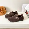 Sandálias Birkenstock Plush Retrô Tudo Incluído para Mulheres, Sapatos Slip-On Estilo Floresta com Solado Macio, Sapatos de Algodão Quentes para Outono e Inverno