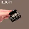 Pinza para el pelo de garra de letra simple y versátil para mujer, nueva herramienta moderna para fijar coletas altas, accesorio de pinza para el pelo a la moda para recogidos a medias