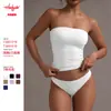 Verano Transfronterizo Ropa Popular Europea y Americana para Mujer Ajustada Color Sólido Sin Tirantes Sexy Top Y2K Hot Girl Amazon