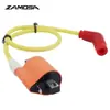 Cg 125 Cg150 Paquete de Alto Voltaje Naranja Bobina de Encendido Modificada Accesorios del Paquete de Alto Voltaje Tapa de Bujía Cb 125
