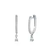 Pendientes de Plata de Ley S925 Completamente Cubiertos con Diamantes de Zirconia en Forma de Gota de Agua Nuevos para Mujer Populares en Europa y América Lujo Accesible Diseño Versátil Joyería para Orejas