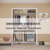 Decoração de Casa Qiao Jingling 1,55m Portas de Guarda-Roupa Estilo Aberto Closet Walk-In de Metal Materiais DIY Ecológico para Uso Doméstico