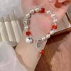 Pulsera de bolsa de la fortuna pequeña nueva para mujer, sentido de alta gama, cuentas Joker esmeriladas, fortuna gorda en una marca, joya de mano de plata, regalo, venta al por mayor