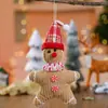 Nuevo Colgante de Muñeco de Jengibre Navideño Decoraciones Colgantes de Dibujos Animados Festivos Arreglo de Ventana Accesorios para Decoración de Árbol de Navidad