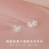 Nuevo Pendiente de Gancho con Flor de Ciruelo Fresca Flor de Tornillo Pendientes de Flor Pequeña Dulces para Mujer Diseño de Nicho ins Accesorios Versátiles para Pendientes