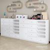 Vitrina para Salón de Uñas, Gabinete para Uñas, Gabinete de Pie, Gabinete de Almacenamiento para Esmaltes de Uñas y Pegamentos, Gabinete de Pared, Placa de Colores de Esmalte de Uñas, Gabinete Lateral para Uñas