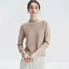 Kangsai Ni Malha 100% Pura Caxemira Peça Única Feminina Top com Bainha Enrolada Suave e Aderente Camisola Camada Interna para o Trabalho
