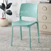 Cadeira de Jantar de Plástico Espessado para Uso Doméstico, Cadeira de Mesa de Jantar Moderna Minimalista, Banco Comercial Tendência para Restaurante com Encosto