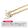 Cadena de aluminio para bolsos de mujer, accesorios de cadena, cadena de metal de repuesto, cadena de bolso pulida de cuatro lados, accesorios para correa de hombro de bolso cruzado