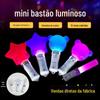 Novo LED Mini chaveiro luminoso de cinco pontas estrela Urso Redondo 15 cores flash suporte vara luminosa