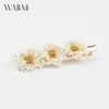 Nuevo clip de tiburón floral simple y elegante de tamaño mediano para mujer de Wjia, adecuado para peinados semi-recogidos, accesorio para el cabello, pinza para el cabello, pinza para el flequillo