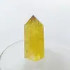Columna de cristal transfronteiriça coluna hexagonal em forma de joia chakra cascalho prisma hexagonal ornamentos para casa artesanato atacado