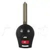 Adecuado para Nissan Rogue March Sunshine Qashqai Sylphy 2/3/4 Llave Mando a Distancia Recto Reemplazo de Carcasa de Llave