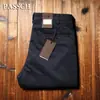 Estación Europea Pantalones de Invierno para Hombre de Terciopelo Importados de Lujo Tencel Sin Planchar Cálidos Rectos Holgados Casual de Negocios