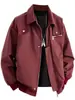 Chaqueta Funcional de Trabajo Americana para Hombre 2025 Chaqueta Guapa de Gama Alta Uniforme de Béisbol Chaqueta Holgada Casual para Hombre