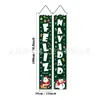 Cortina de porta e conjunto de dísticos de Natal mais vendidos no exterior com estampas de alta definição apresentando o Grinch, o Papai Noel e o boneco de neve para decorações festivas