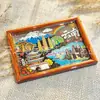 Imán de Refrigerador de Madera de Yunnan Souvenir de Viaje Atracciones de la Ciudad Punto de Referencia Cultural y Creativo Atracción Magnética