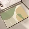 Alfombrilla de baño absorbente de alta densidad, alfombrilla de puerta de baño de tierra de diatomeas de secado rápido, alfombrilla de cocina antideslizante y resistente al desgaste