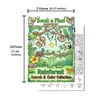 Nuevo producto transfronterizo: 10 pósters para colorear/paquete con temática de selva tropical, explorando y encontrando objetos, para colorear y garabatear a mano