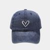 Gorra de béisbol vintage lavada de estilo británico para hombre, moderna gorra de béisbol suave con bordado de amor, ideal para exteriores, con protección solar para niños.
