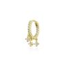 Brincos de moda europeia e americana transfronteiriços, brincos vintage simples de diamante, brincos de nicho em prata S925