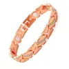 Venta Caliente Transfronteriza Moda Europea y Americana Pulsera Magnética Desmontable con Forma de Corazón Aleación Ecológica Incrustaciones de Pedrería Pulsera Ajustable para Mujer