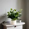 Decoração de Plantas em Vasos Estilo Nórdico Ornamentos Sala de Estar Interior Escritório Mesa Bonsai Flores Artificiais Biônicas Plantas Verdes