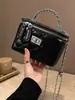 Yuezizhi 2026 Nova Bolsa Pequena Estilo Chanel para Outono, Bolsa Caixa da Moda Estilo Coreano de Ombro Único, Bolsa Transversal Versátil para o Dia a Dia