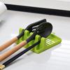 Suporte de Tampa de Panela para Cozinha Doméstica Transfronteiriço Suporte Multifuncional para Colher, Hashi e Espátula Prateleira de Armazenamento de Plástico com Tanque de Armazenamento de Óleo Venda por Atacado