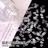 Flash de laser diamante cauda redonda borboleta grande fio branco fio estrela glitter areia movediça mahjong lantejoulas em formato de diamante DIY feito à mão