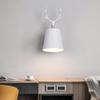 Lámpara de Lectura de Noche para Dormitorio Estilo Escandinavo Simple Moderna Lámpara de Pared para TV de Sala de Estar Creativa Lámpara de Cornamenta para Balcón