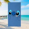 Toalla de playa de Stitch de dibujos animados, producto popular transfronterizo en Temu, toalla de baño de microfibra con estampado digital, venta al por mayor directa de fábrica