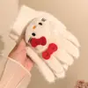 Luvas de Inverno Quentes Kuromi para Crianças Menina Fofa Melody Luvas Completas para Dedos para Meninas e Bebês para Prevenir o Frio