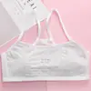 Camisola de Algodón Puro para Niñas al por Mayor Verano Transpirable de Malla Período de Desarrollo Sujetador Ropa Interior para Niña Mediana Capa Base