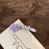 Grampo de Cabelo Flor de Strass Colorido Doce, Presilha para Franja, Grampo de Cabelo em Arco Estilo Coreano para Meninas, Presilha Lateral