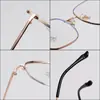 Nuevas Gafas de Montura Cuadrada de Metal Montura para Hombres Cara Cuadrada y Redonda Montura Ampliada Gafas Simples Anti Luz Azul Protección Ocular Mujeres Venta al por Mayor