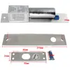 Cerradura Electromecánica de Enchufe con Control de Acceso 12V Cerradura de Huella Dactilar Oculta/Montaje Superficial para Puertas de Vidrio, Cerradura de Control Eléctrico Electromagnético con Retroalimentación de Dos o Cinco Cables