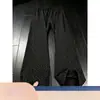 Calça jacquard estampada escura estilo retrô americano, masculina de verão fina, de alta qualidade, fluida, perna reta, calça casual solta