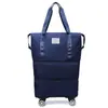 Bolsa de Viagem Multifuncional Transfronteiriça, Bolsa de Armazenamento, Grande Capacidade, Expansível, com Separação Úmido/Seco, Rodas Universais, Adequada para Viagens Longas e Curtas