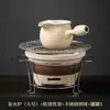 Estufa para cocinar té en casa, juego completo para interior, estufa de carbón para barbacoa exterior, estufa de borde, olla pequeña, utensilios para cocinar té
