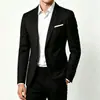 Blazer de botões duplos tamanho europeu para homens para comércio exterior transfronteiriço, jaqueta simples casual de negócios leve, resistente a rugas, não precisa passar, terno para noivo e padrinhos