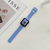 Correa de Silicona con Costura de Borde Macaron Adecuada para Apple Watch Series 7, 8, 9, 10 y S11