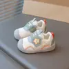 Sapatos para bebês e crianças pequenas para meninas, estilo primavera e outono, sapatos macios com sola antiderrapante para bebês, sapatos funcionais de malha respirável para meninos para crianças pequenas