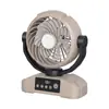 Produto Novo Mais Vendido Transfronteiriço Ventilador de Mesa para Exterior Carregamento USB Super Grande Capacidade Luz Controle Remoto Ventilador para Acampamento ao Ar Livre