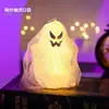 Decoración de Pastel de Halloween Arcilla Suave Figura Linda de Fantasma Ojos Chistosos Perlas de Azúcar Velas de Halloween Toppers Inserts
