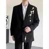 Traje de Novio de Gama Alta para Primavera y Otoño 2026, Nuevo Estilo Chino, con Bordado de Magnolia Blanca, Tendencia de Traje de Compromiso Tradicional Chino para Hombre