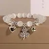 Pulsera de Trébol de Temperamento Pulsera de Campana de Amor Gato Kt Diseño de Nicho Conejito Dulce Pulsera para Mejor Amiga Venta al por Mayor