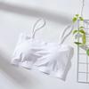 Ropa interior de verano sin costuras de seda helada transpirable para el pecho, strapless de una pieza para mujer, antideslizante, para estudiantes, camisola chaleco con espalda bonita para mujer