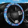Cubierta de Volante de Coche Cartoon Elástica sin Anillo Interior Gato KT Universal para Todas las Estaciones